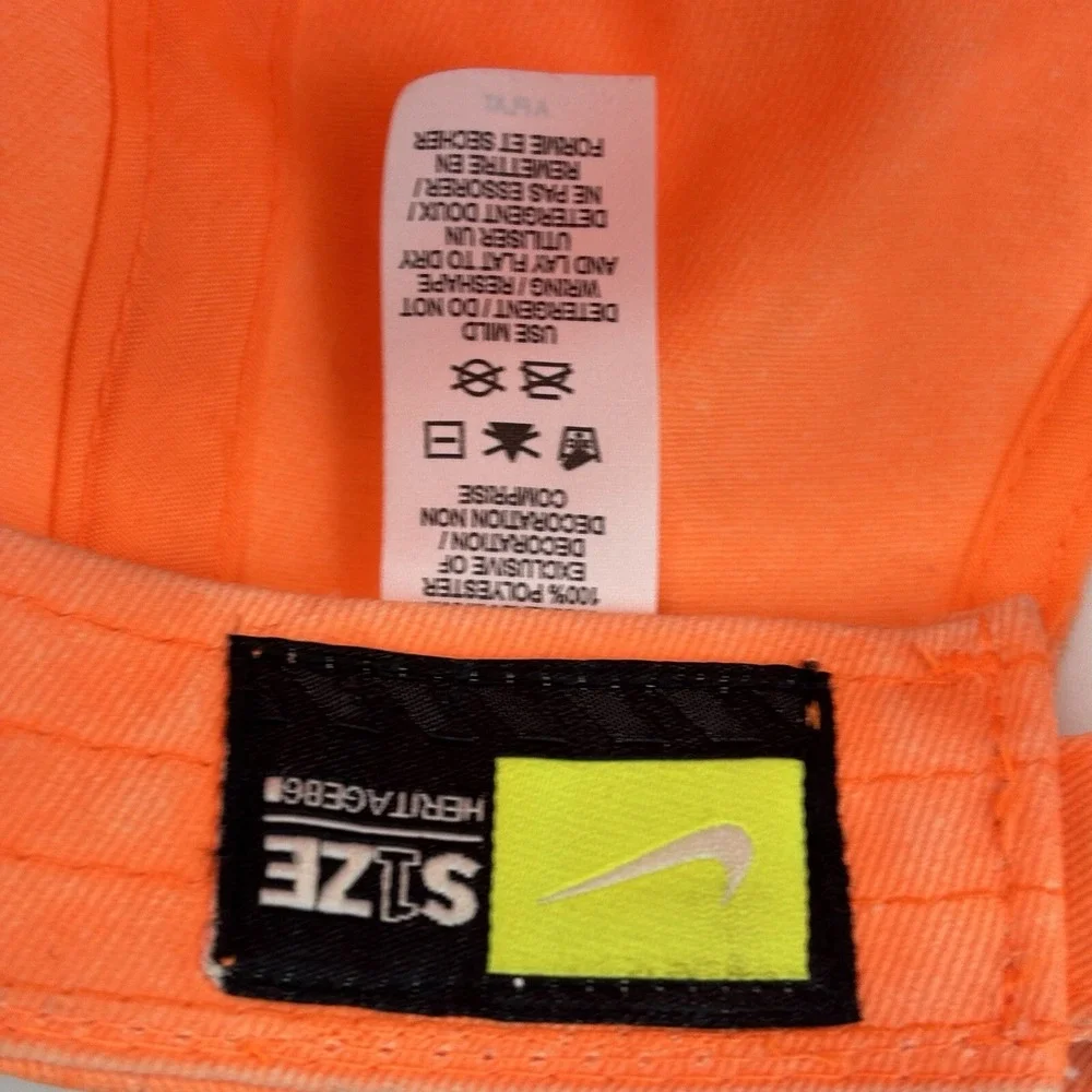 Nike Heritage 86 HWomens Hat Orange Cap‎  Aerobill Retro 80s Fluro Unisex OSFM